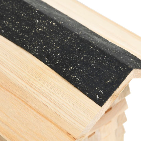 Bee Hotel Solid Firwood 22X20x20 Cm Small Animal Supplies