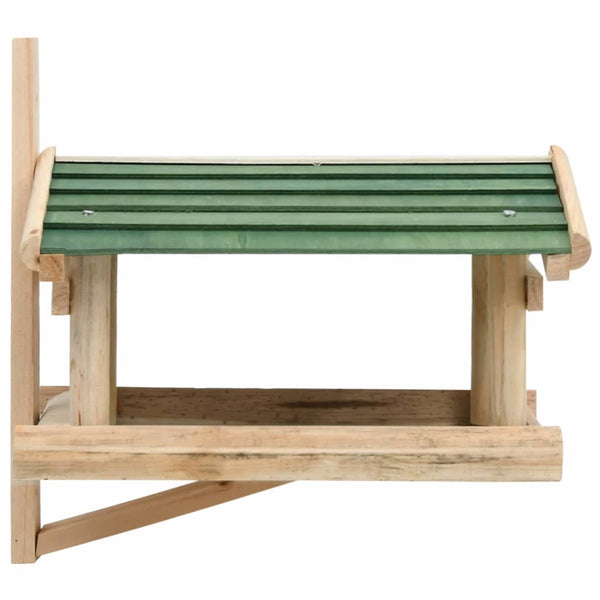 Vidaxl Bird Feeder Solid Wood 35X29.5X21 Cm Bird Feeders