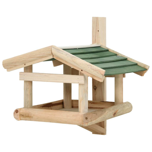 Vidaxl Bird Feeder Solid Wood 35X29.5X21 Cm Bird Feeders