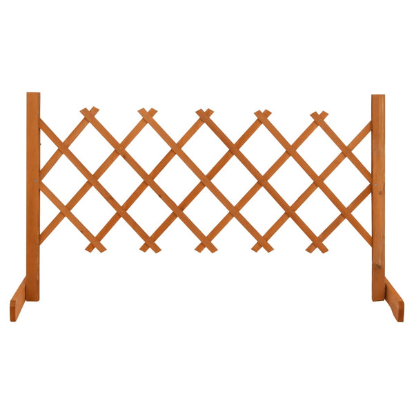Garden Trellis Fence Orange 120X60 Cm Solid Firwood Trellises