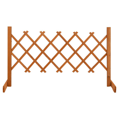 Garden Trellis Fence Orange 120X60 Cm Solid Firwood Trellises