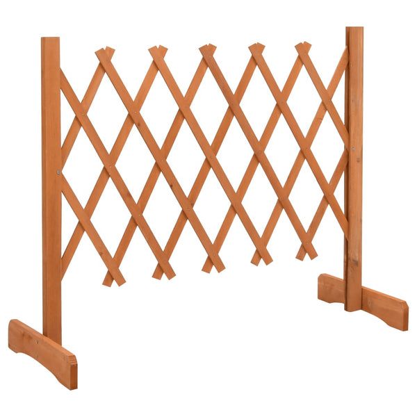 Garden Trellis Fence Orange 120X60 Cm Solid Firwood Trellises