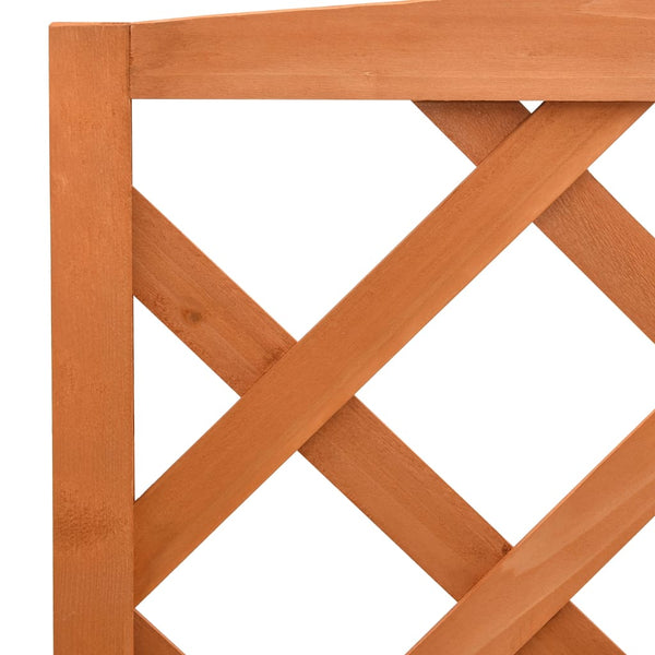 Plant Stand With Trellis Orange 70X42x120 Cm Solid Firwood Plant Stands