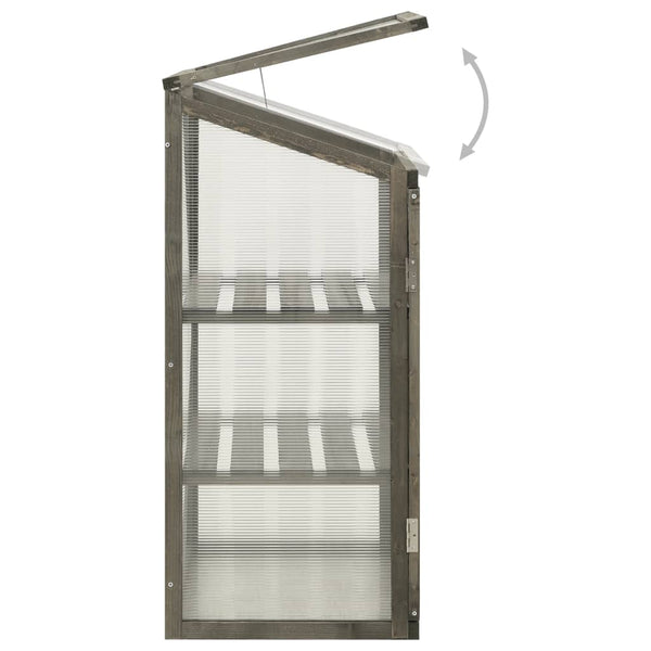 Solid Firwood Greenhouse With Pc Board Lid Garden Structures And Shade Greenhouses