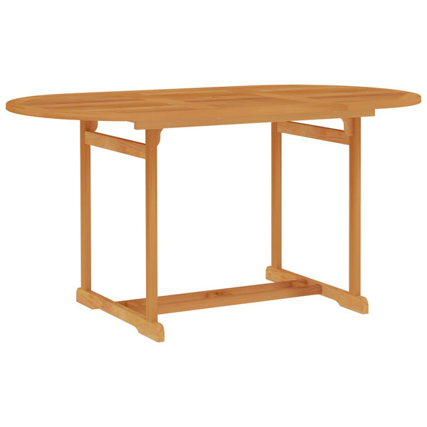 Vidaxl Garden Table 150X90x75 Cm Solid Teak Wood Patio & Garden Tables