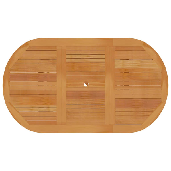 Vidaxl Garden Table 150X90x75 Cm Solid Teak Wood Patio & Garden Tables