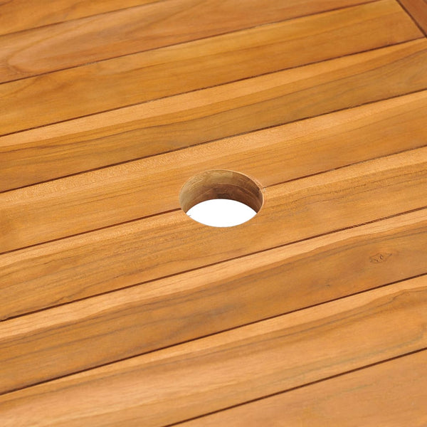 Vidaxl Garden Table 150X90x75 Cm Solid Teak Wood Patio & Garden Tables