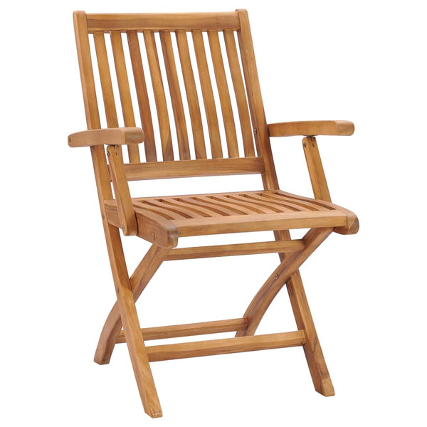 Folding Garden Chairs 2 Pcs Solid Teak Wood Patio Chairs