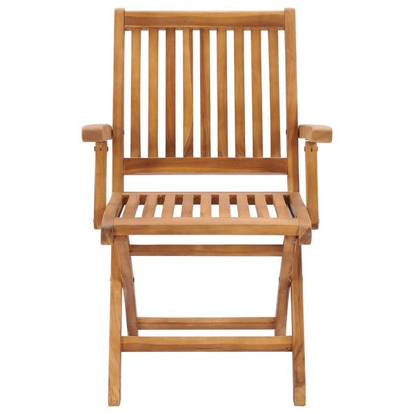 Folding Garden Chairs 2 Pcs Solid Teak Wood Patio Chairs