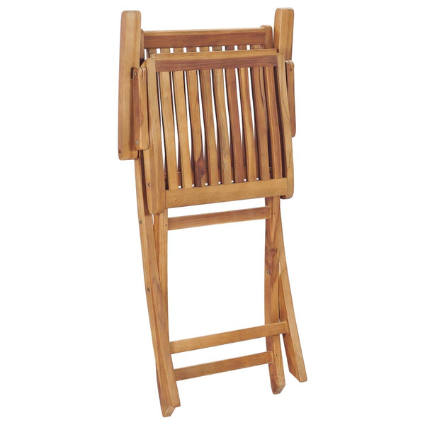 Folding Garden Chairs 2 Pcs Solid Teak Wood Patio Chairs