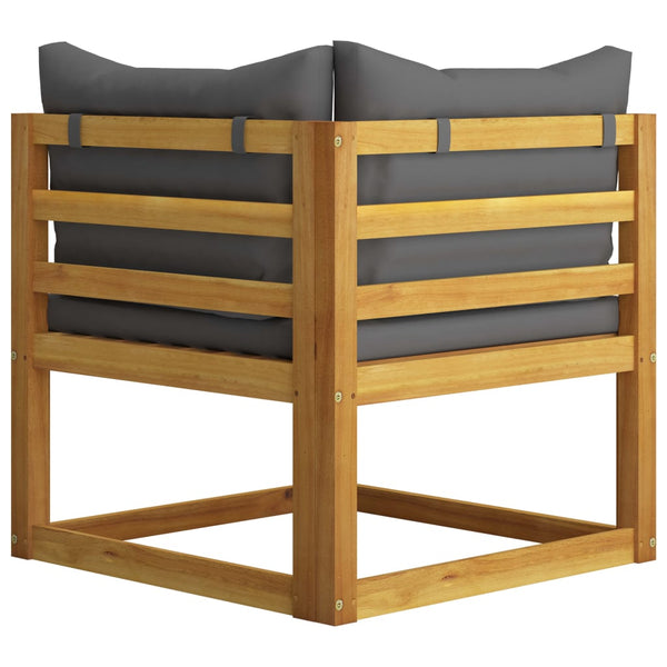 Vidaxl 3 Seater Garden Sofa With Cushion Solid Acacia Wood Other Patio & Garden Furniture