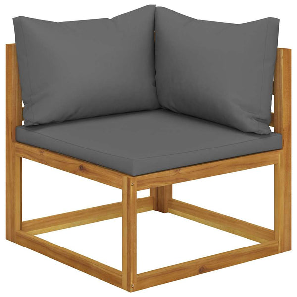 Vidaxl 6 Piece Garden Lounge Set With Cushion Solid Acacia Wood Loungers
