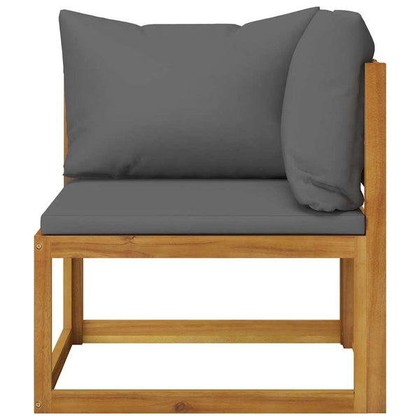 Vidaxl 6 Piece Garden Lounge Set With Cushion Solid Acacia Wood Loungers