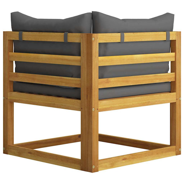 Vidaxl 6 Piece Garden Lounge Set With Cushion Solid Acacia Wood Loungers