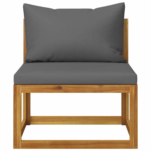 Vidaxl 6 Piece Garden Lounge Set With Cushion Solid Acacia Wood Loungers