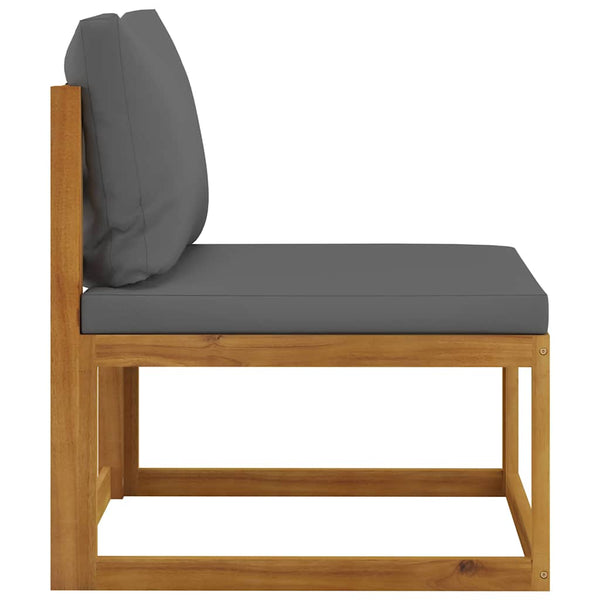 Vidaxl 6 Piece Garden Lounge Set With Cushion Solid Acacia Wood Loungers