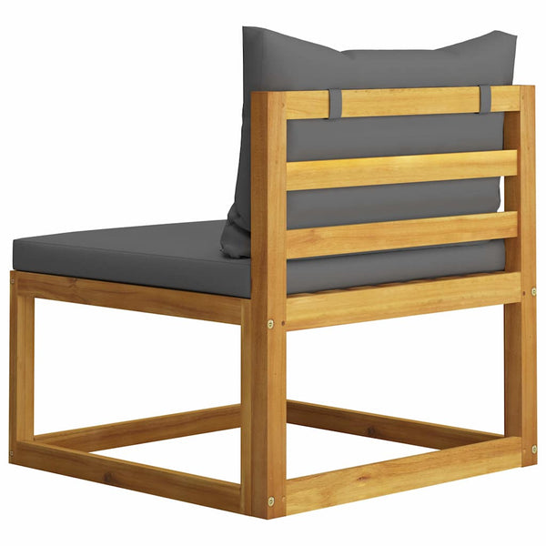 Vidaxl 6 Piece Garden Lounge Set With Cushion Solid Acacia Wood Loungers