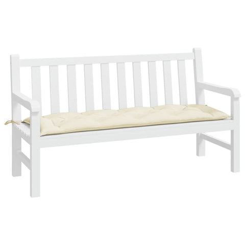 Garden Bench Cushion Cream White 150X50x7 Cm Oxford Fabric