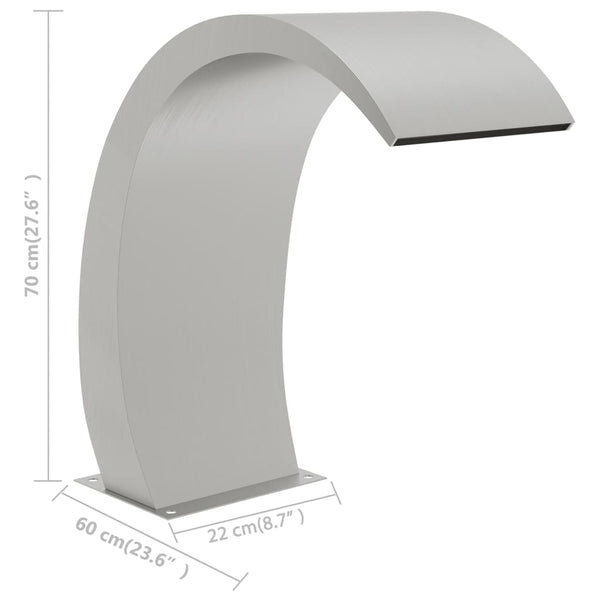 Pool Fountain 22X60x70 Cm Stainless Steel 304 Fountains