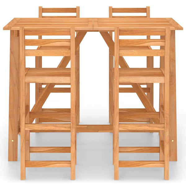 Vidaxl 5 Piece Outdoor Bar Set Solid Acacia Wood Other Patio & Garden Furniture