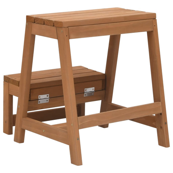 Foldable Step Stool Solid Firwood Benches Bar Stools