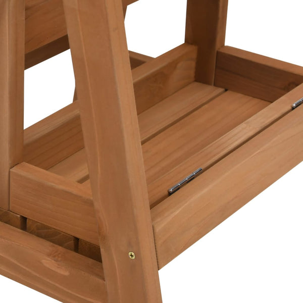 Foldable Step Stool Solid Firwood Benches Bar Stools