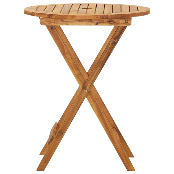 Vidaxl 3 Piece Folding Garden Dining Set Solid Acacia Wood Outdoor Dining Sets