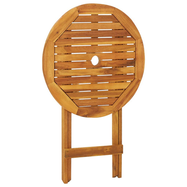 Vidaxl 3 Piece Folding Garden Dining Set Solid Acacia Wood Outdoor Dining Sets