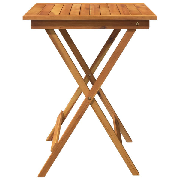 Vidaxl 3 Piece Folding Garden Dining Set Solid Acacia Wood Dining Sets