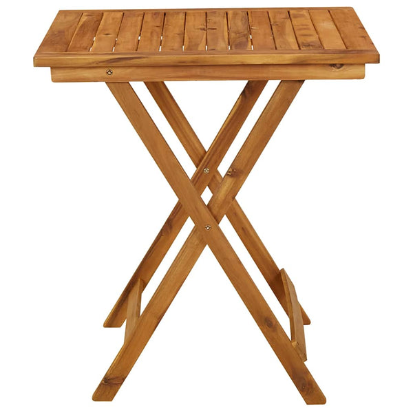 Vidaxl 3 Piece Folding Garden Dining Set Solid Acacia Wood Outdoor Dining Sets