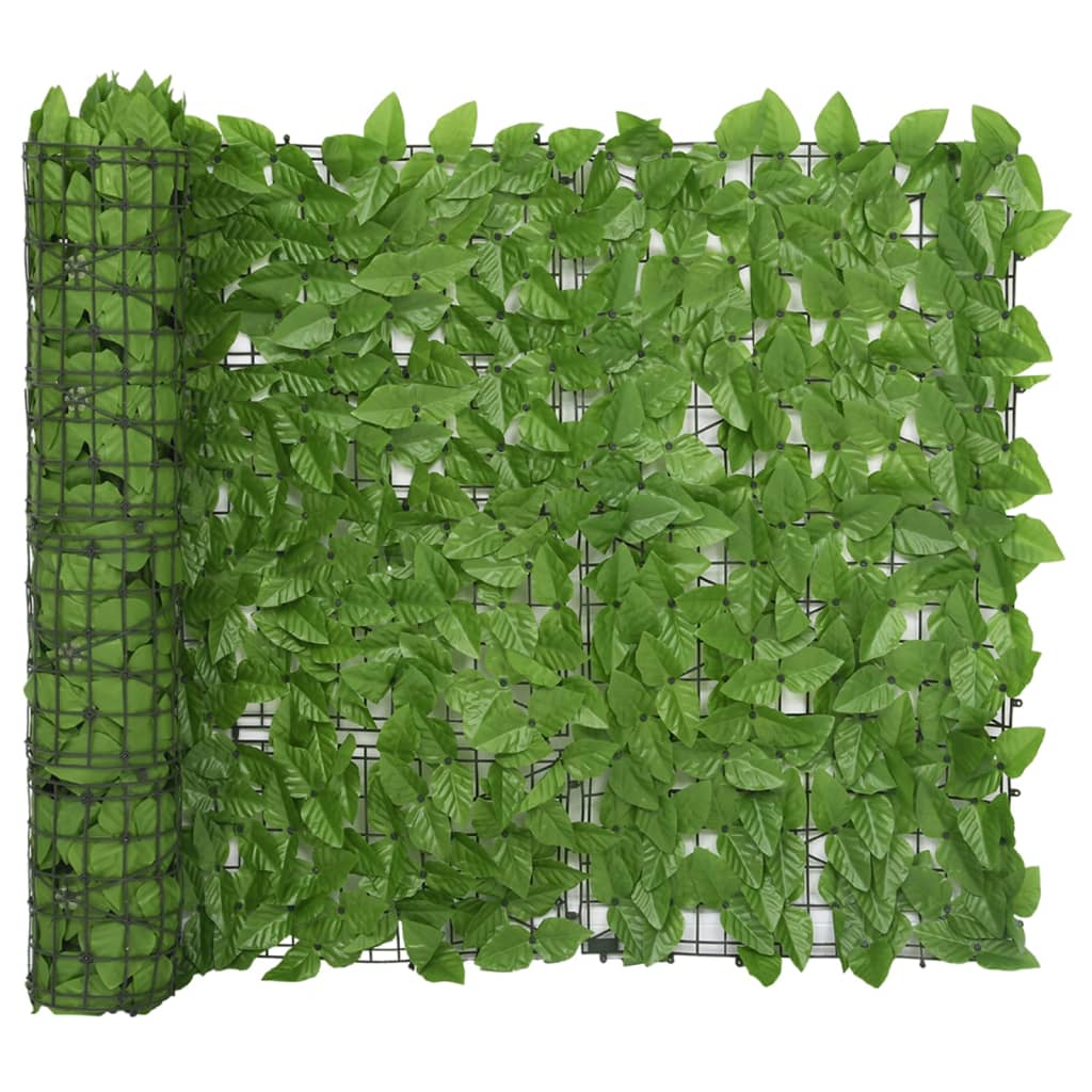Balcony Screen With Green Leaves 400X100 Cm Garden Privacy Screens
