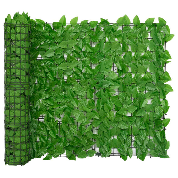 Balcony Screen With Green Leaves 400X100 Cm Garden Privacy Screens