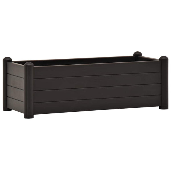 Polypropylene Raised Garden Bed Uv Weather Resistant Yard Planter Anthracite Raised Garden Beds