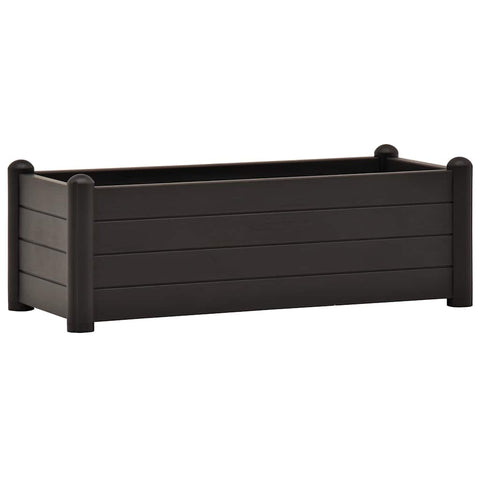 Polypropylene Raised Garden Bed Uv Weather Resistant Yard Planter Anthracite Raised Garden Beds