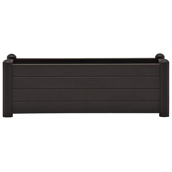 Polypropylene Raised Garden Bed Uv Weather Resistant Yard Planter Anthracite Raised Garden Beds
