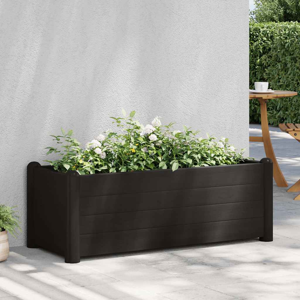 Polypropylene Raised Garden Bed Uv Weather Resistant Yard Planter Anthracite Raised Garden Beds