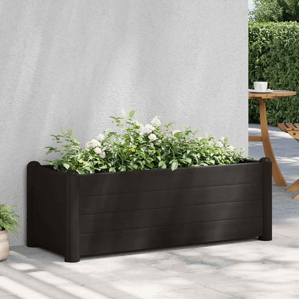 Polypropylene Raised Garden Bed Uv Weather Resistant Yard Planter Anthracite Raised Garden Beds