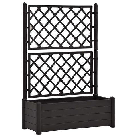 Polypropylene Garden Planter With Trellis Frost Resistant Outdoor Planters Planters & Vases