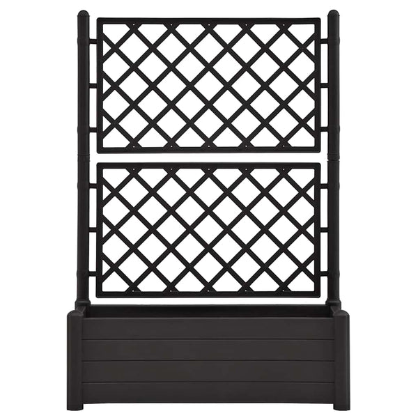 Polypropylene Garden Planter With Trellis Frost Resistant Outdoor Planters Planters & Vases
