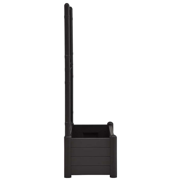 Polypropylene Garden Planter With Trellis Frost Resistant Outdoor Planters Planters & Vases