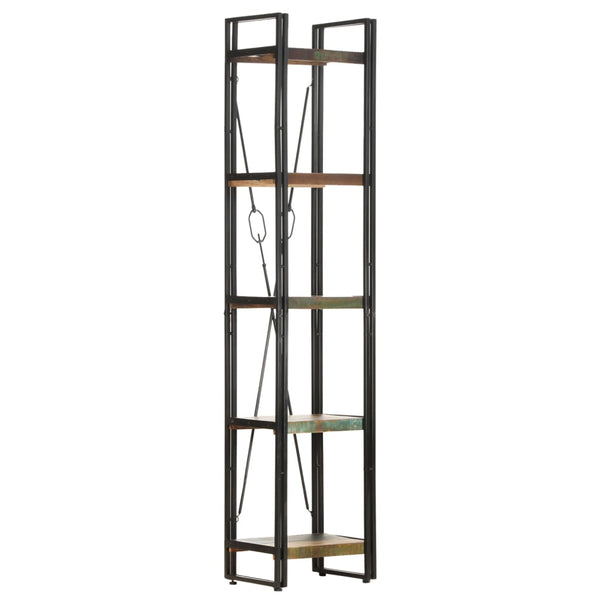 5 Tier Bookcase 40X30x180 Cm Solid Reclaimed Wood Bookshelves