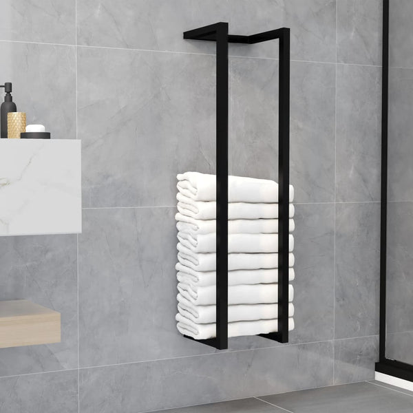 Towel Racks Towel Rack Black 25X20x95 Cm Iron