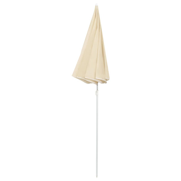 Vidaxl Garden Parasol With Steel Pole Sand 180 Cm Sheds Summerhouses Carports