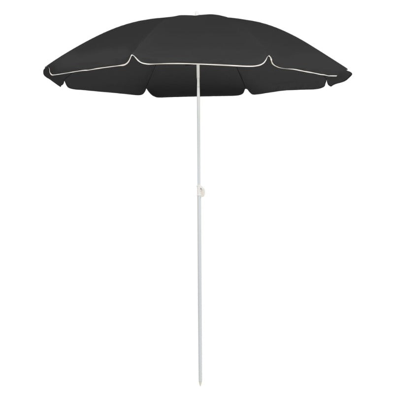 Vidaxl Garden Parasol With Steel Pole Anthracite 180 Cm Patio Umbrellas