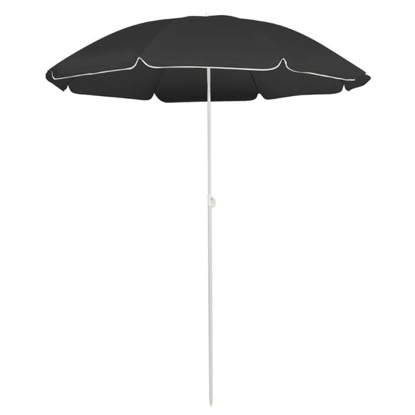 Vidaxl Garden Parasol With Steel Pole Anthracite 180 Cm Patio Umbrellas