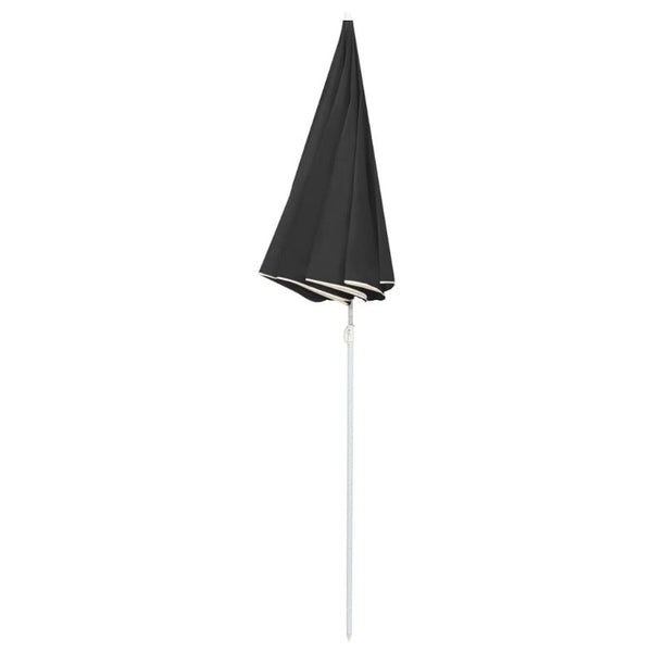 Vidaxl Garden Parasol With Steel Pole Anthracite 180 Cm Patio Umbrellas
