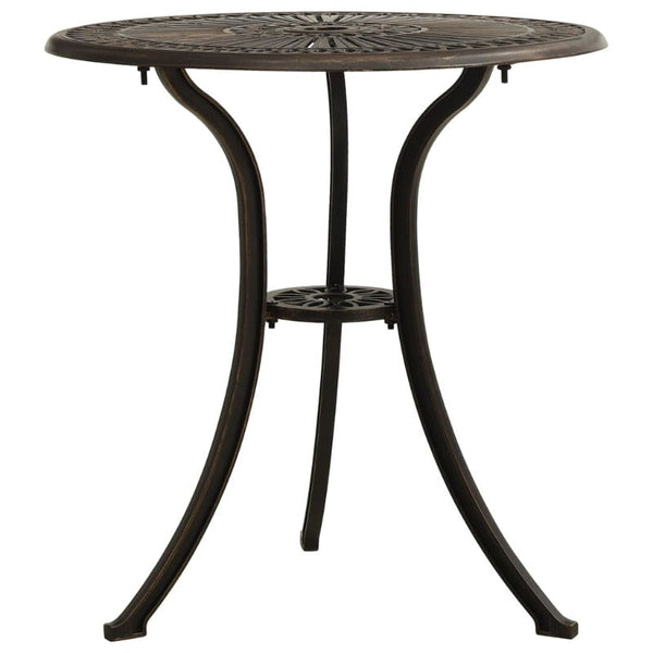 Vidaxl Garden Table Bronze 62X62x65 Cm Cast Aluminium Patio & Garden Tables