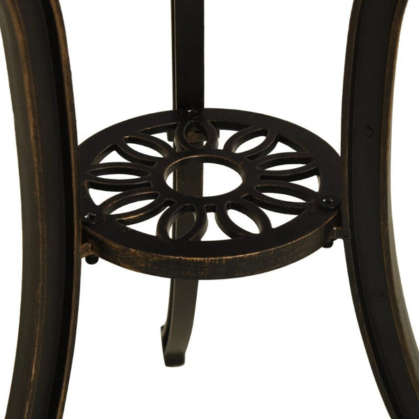 Vidaxl Garden Table Bronze 62X62x65 Cm Cast Aluminium Patio & Garden Tables