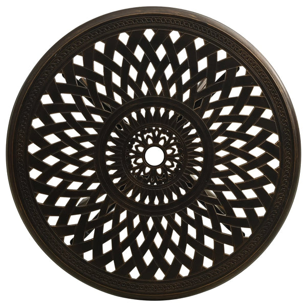 Garden Table Bronze 78X78x72 Cm Cast Aluminium Patio & Garden Tables