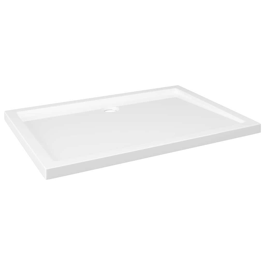Vidaxl Rectangular Abs Shower Base Tray White 70X100 Cm Shower Trays & Bases